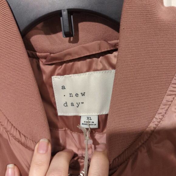 NWT a new day Bomber Jacket, Pink, XL - Picture 3 of 6